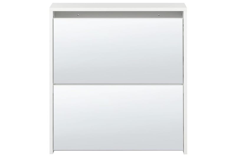 Skoskap Midfield Hvit, Sølv, 63x17x67 cm - Hvit, Sølv, 63x17x67 cm - Oppbevaring - Skooppbevaring - Skoskap