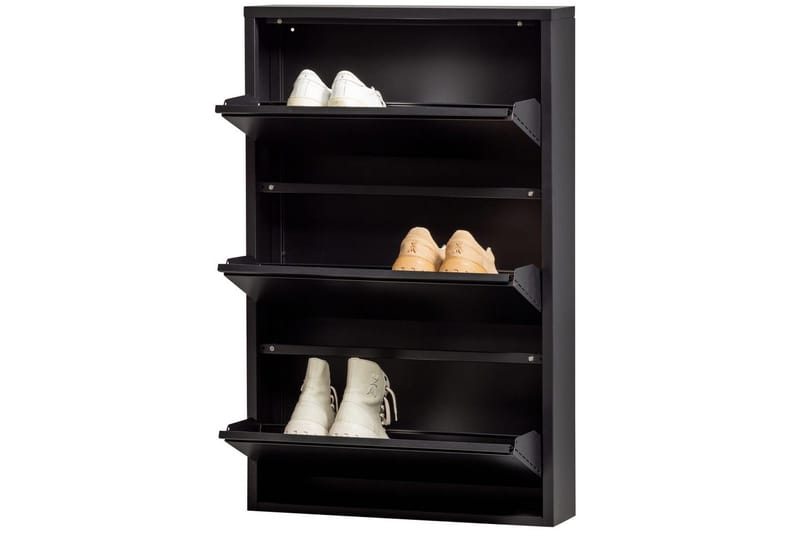 Skoskap Sabine - Svart - Oppbevaring - Skooppbevaring - Skoskap