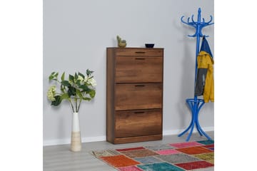Skoskap Skoskap 75x128 cm Valnöt - Oppbevaring - Skooppbevaring