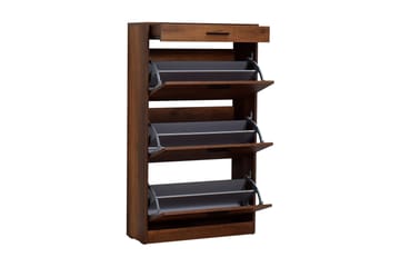 Skoskap Skoskap 75x128 cm Valnöt - Oppbevaring - Skooppbevaring