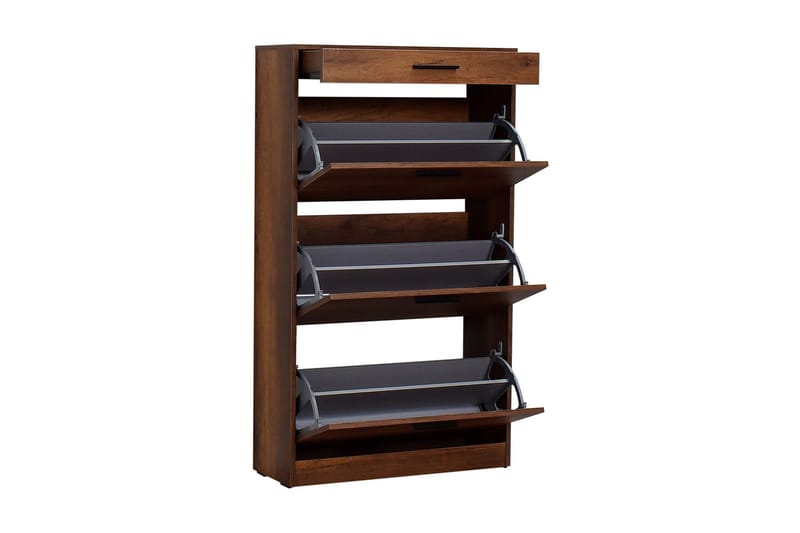 Skoskap Skoskap 75x128 cm Valnöt - Oppbevaring - Skooppbevaring