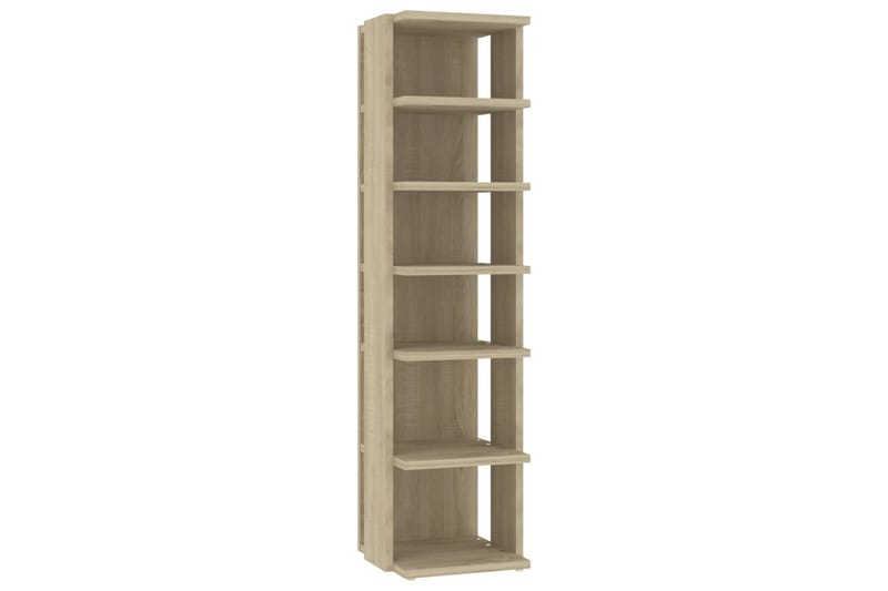 Skoskap sonoma eik 2 stk 25x27x102 cm - Brun - Oppbevaring - Skooppbevaring