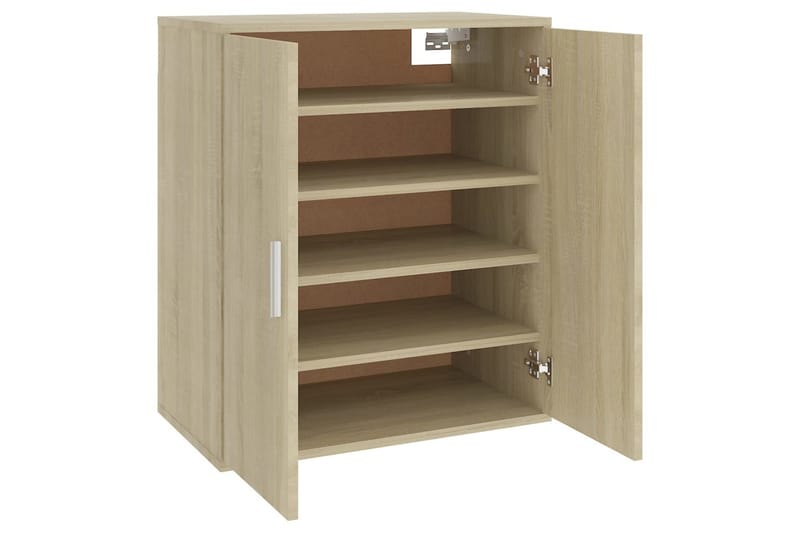 Skoskap sonoma eik 60x35x70 cm sponplate - Brun - Gangoppbevaring - Skooppbevaring - Skohylle & skostativ