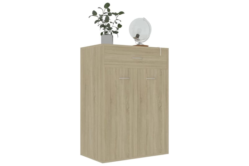 Skoskap sonoma eik 60x35x84 cm sponplate - Brun - Oppbevaring - Skooppbevaring - Skoskap