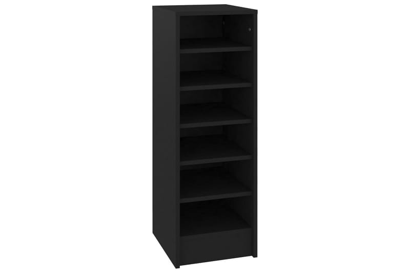 Skoskap svart 31,5x35x90 cm sponplate - Svart - Oppbevaring - Skooppbevaring - Skoskap