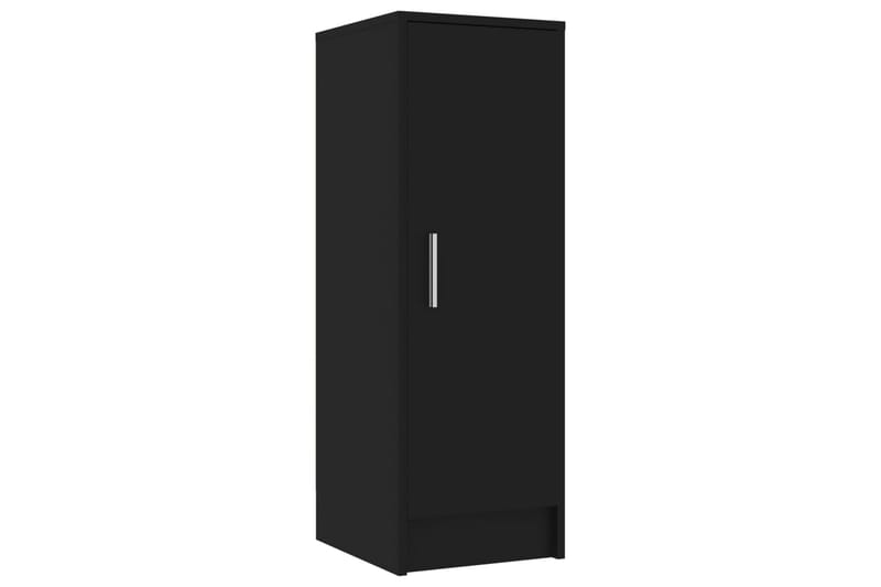 Skoskap svart 32x35x92 cm sponplate - Svart - Oppbevaring - Skooppbevaring - Skoskap