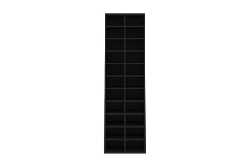 Skoskap svart 54x34x183 cm sponplate - Skoskap - Gangoppbevaring - Skooppbevaring