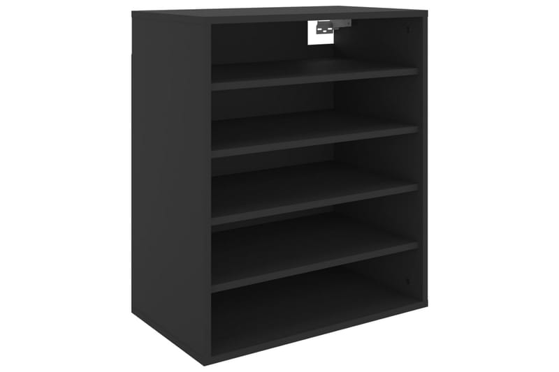 Skoskap svart 60x35x70 cm sponplate - Svart - Oppbevaring - Skooppbevaring - Skoskap