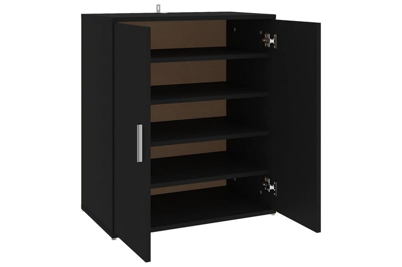 Skoskap svart 60x35x70 cm sponplate - Svart - Oppbevaring - Skooppbevaring