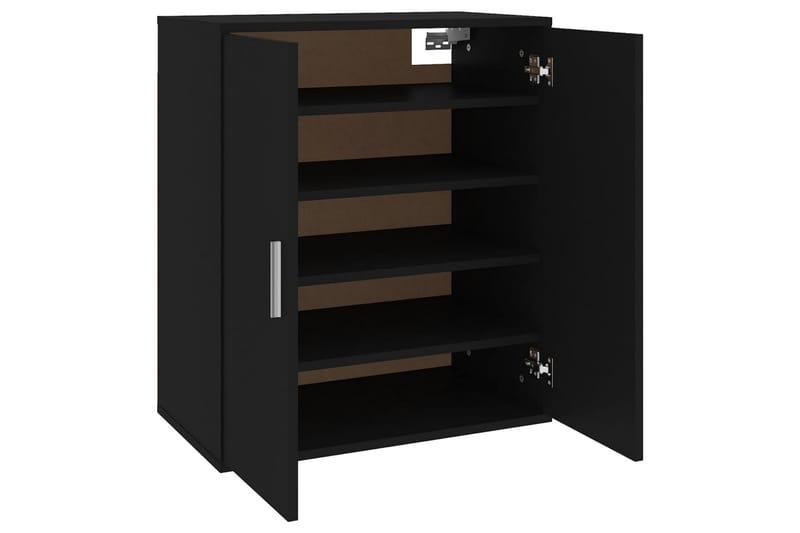 Skoskap svart 60x35x70 cm sponplate - Svart - Oppbevaring - Skooppbevaring