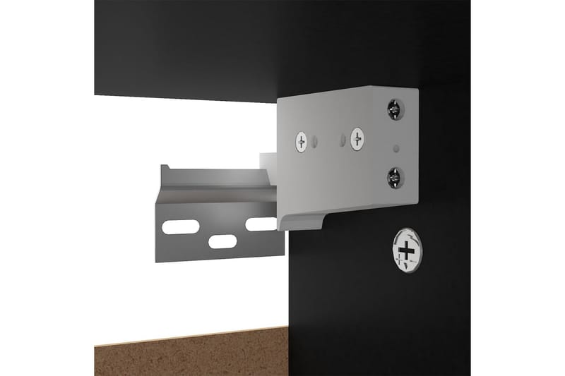 Skoskap svart 60x35x70 cm sponplate - Svart - Gangoppbevaring - Skooppbevaring - Skohylle & skostativ