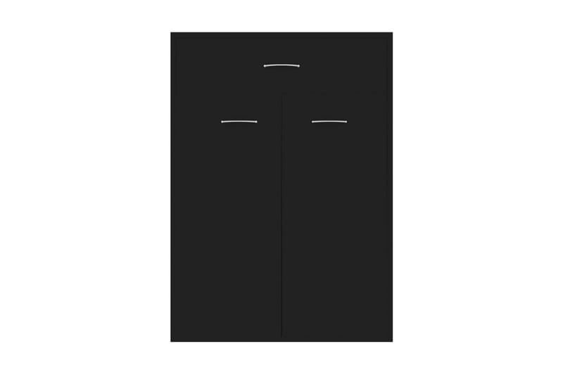 Skoskap svart 60x35x84 cm sponplate - Svart - Oppbevaring - Skooppbevaring - Skoskap