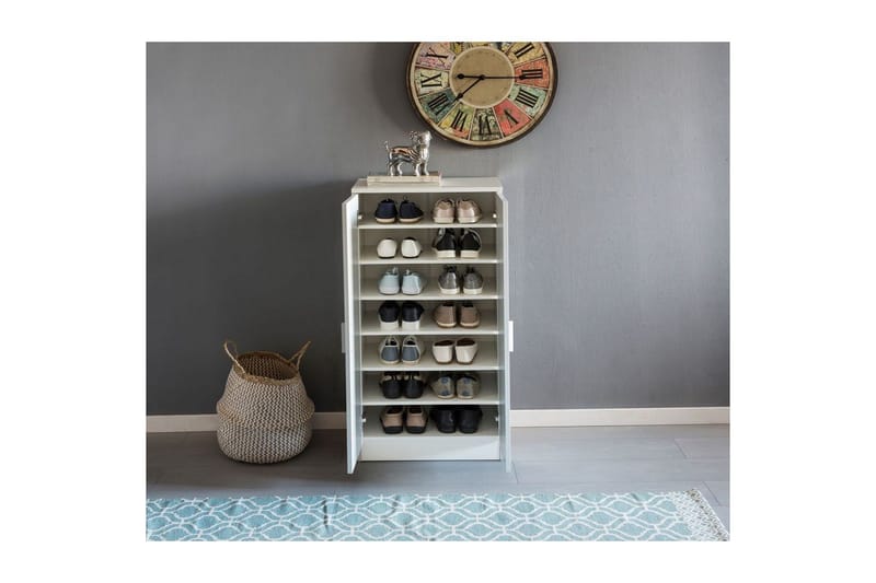 Skoskap Wohnling Foliert sponplate 7 rom Gangmøbler - Oppbevaring - Skooppbevaring - Skoskap