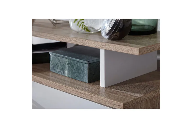 Skoskap Wohnling Foliert sponplate med hylleoppbevaring, 2 vippet ut rom, 1 skuff - Oppbevaring - Skooppbevaring - Skoskap