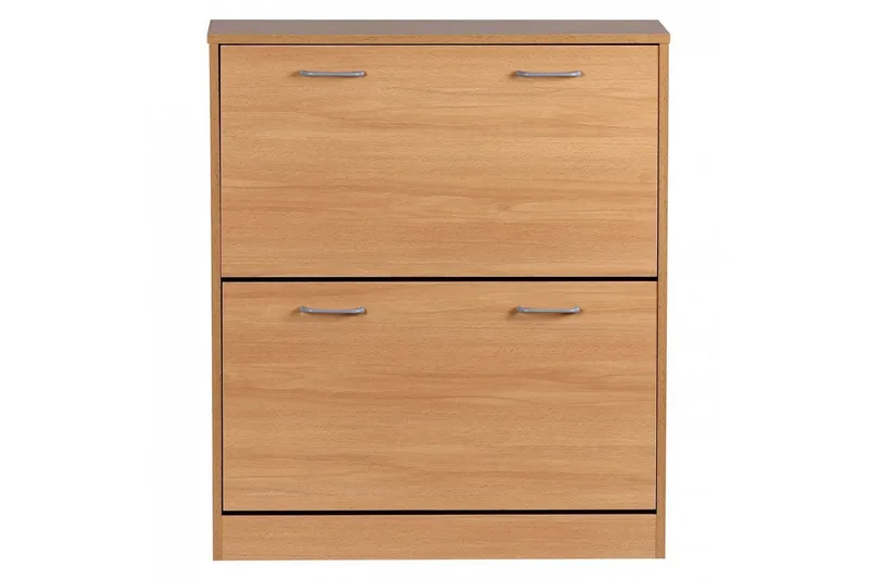 Skoskap Wohnling KIEL med 2 vippbare rom, foliert sponplate Bøk - Bøk - Oppbevaring - Skooppbevaring - Skoskap