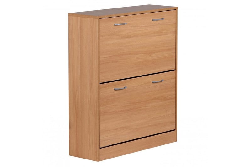 Skoskap Wohnling KIEL med 2 vippbare rom, foliert sponplate Bøk - Bøk - Oppbevaring - Skooppbevaring - Skoskap