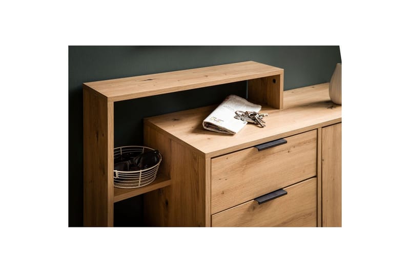 Skoskap Wohnling Massa 2 Uttrekkbare Rom for 12 Par Foliert Sponplate med 1 Dør Hylle - Oppbevaring - Skooppbevaring - Skoskap