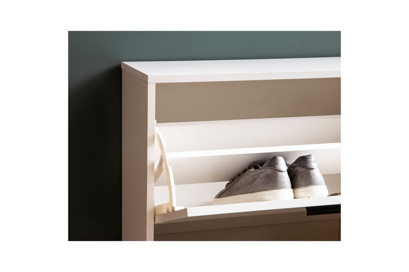 Skoskap Wohnling med 3 vippbare rom 1 dør melaminbelagt MDF moderne - Oppbevaring - Skooppbevaring - Skoskap