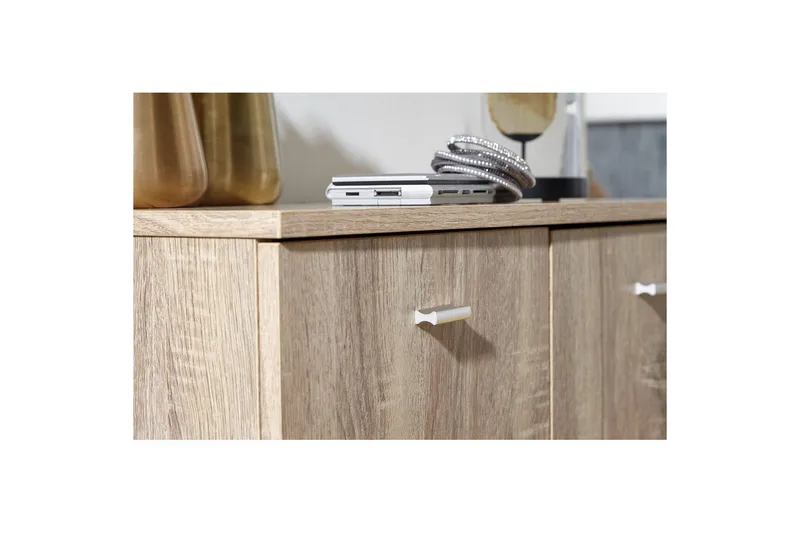 Skoskap Wohnling NIMES for 12 par og 2 dører, foliert sponplate Sonoma - Sonoma - Oppbevaring - Skooppbevaring - Skoskap