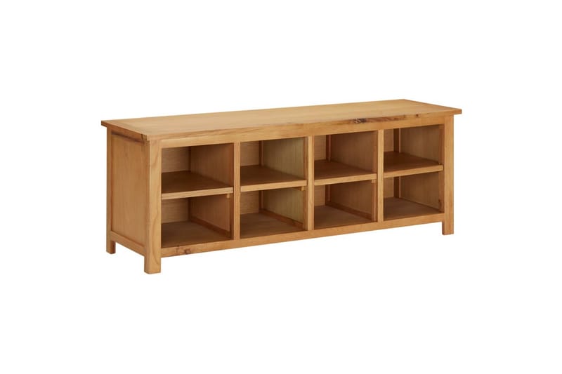 Skostativ 114x37x45 cm heltre eik - Brun - Oppbevaring - Skooppbevaring
