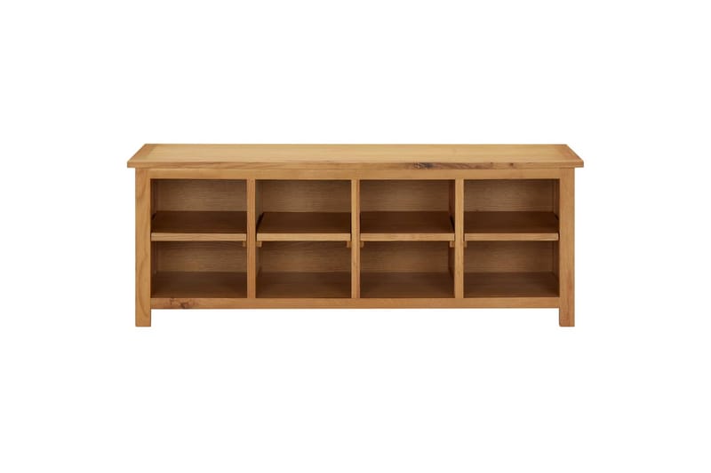 Skostativ 114x37x45 cm heltre eik - Brun - Oppbevaring - Skooppbevaring