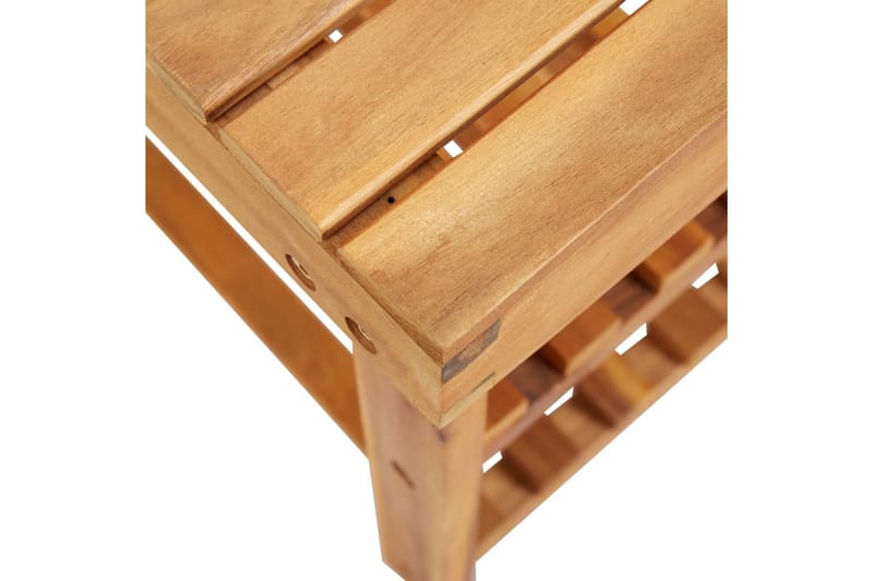 Skostativ 70x32x46 cm heltre akasie - Brun - Oppbevaring - Skooppbevaring