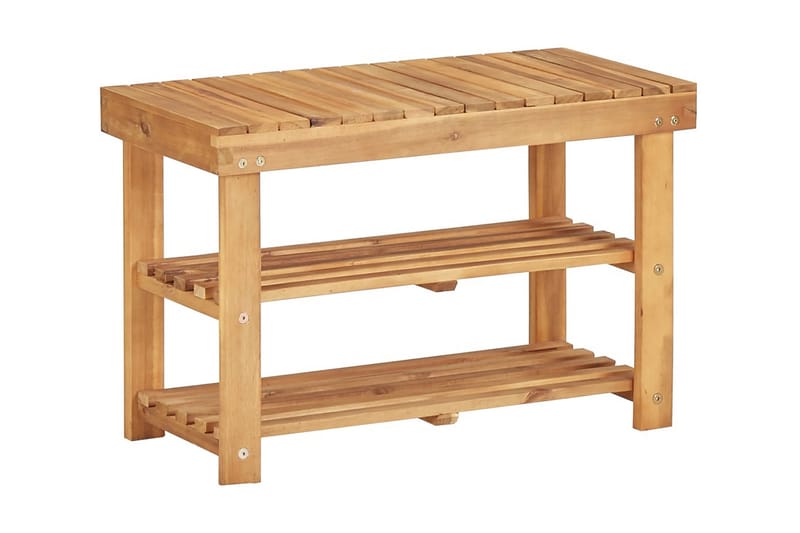 Skostativ 70x32x46 cm heltre akasie - Brun - Oppbevaring - Skooppbevaring