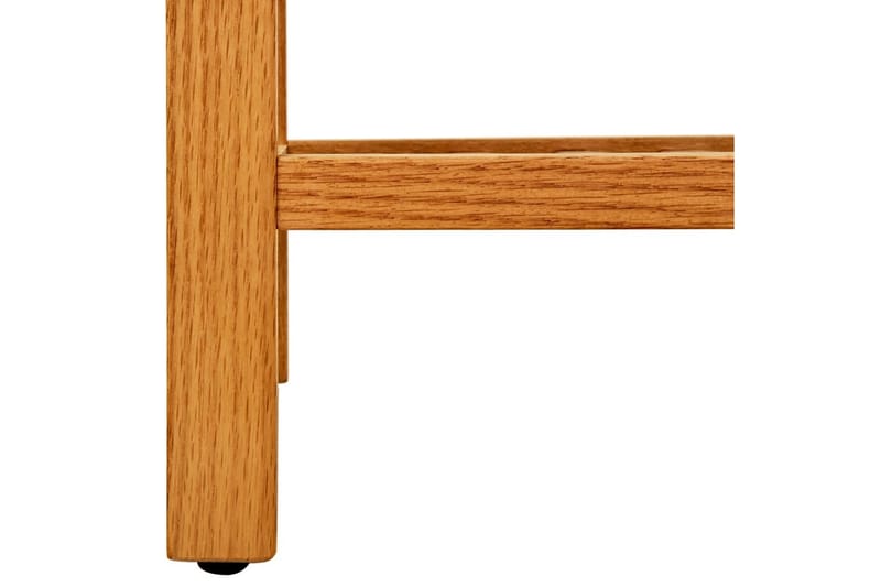 Skostativ med 3 hyller 50x27x60 cm heltre eik - Brun - Oppbevaring - Skooppbevaring