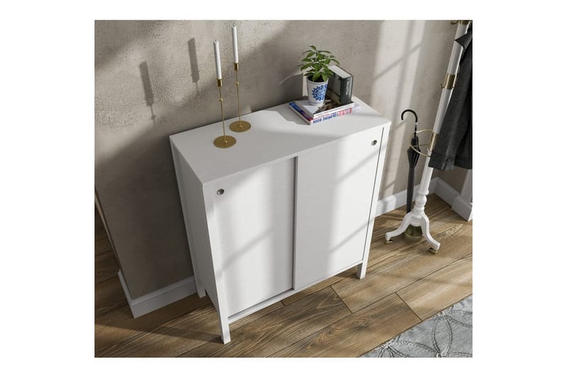 Sovran Skoskap 92 cm - Natur/Hvit - Oppbevaring - Skooppbevaring - Skoskap