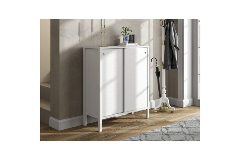 Sovran Skoskap 92 cm - Natur/Hvit - Oppbevaring - Skooppbevaring - Skoskap