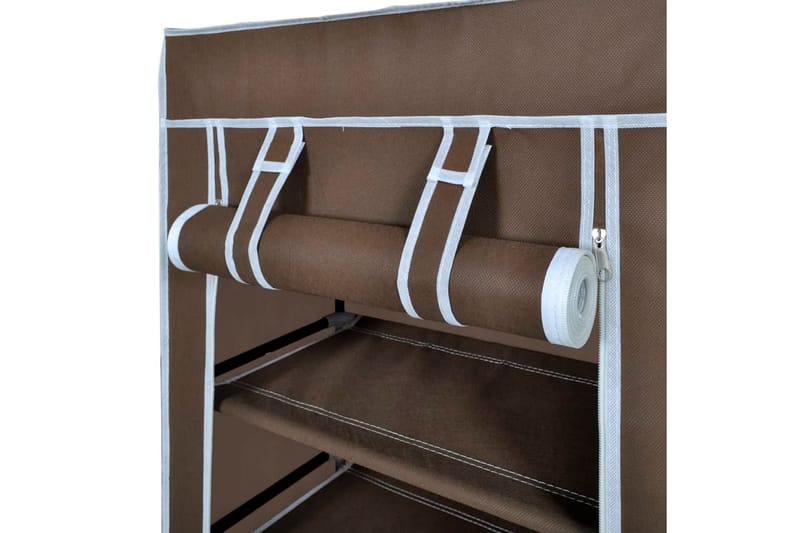 Stoff Skoskap 58 x 28 x 106 cm Brun - Oppbevaring - Skooppbevaring - Skoskap