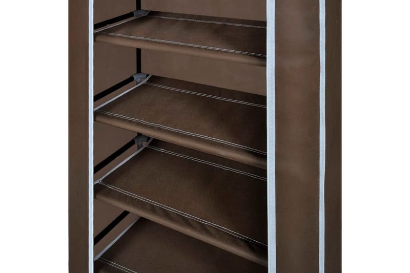 Stoff Skoskap 58 x 28 x 106 cm Brun - Oppbevaring - Skooppbevaring - Skoskap