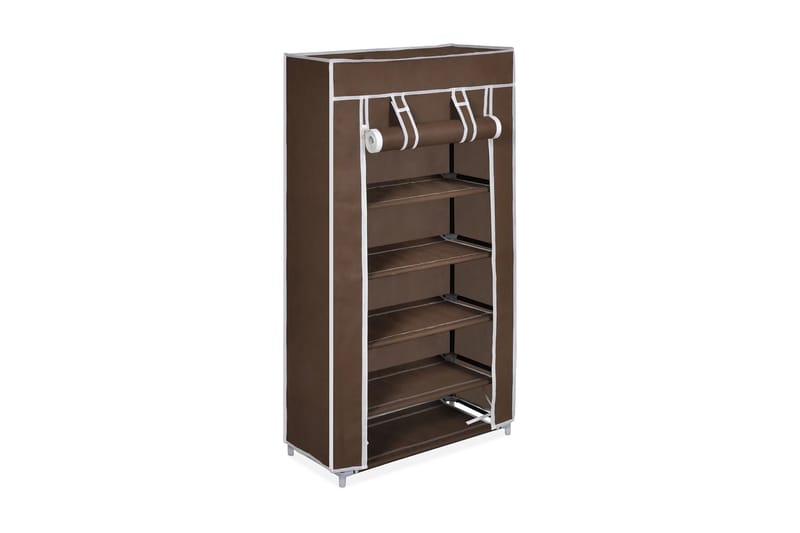 Stoff Skoskap 58 x 28 x 106 cm Brun - Oppbevaring - Skooppbevaring - Skoskap