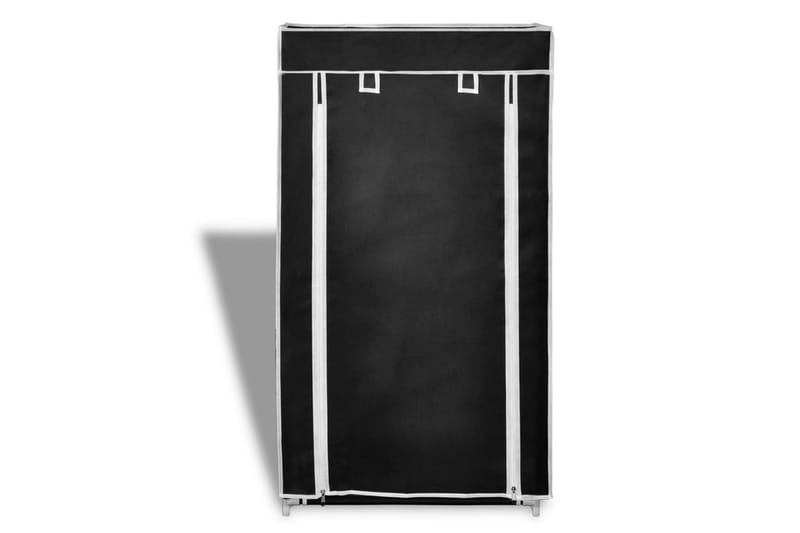 Stoff Skoskap 58 x 28 x 106 cm Svart - Oppbevaring - Skooppbevaring