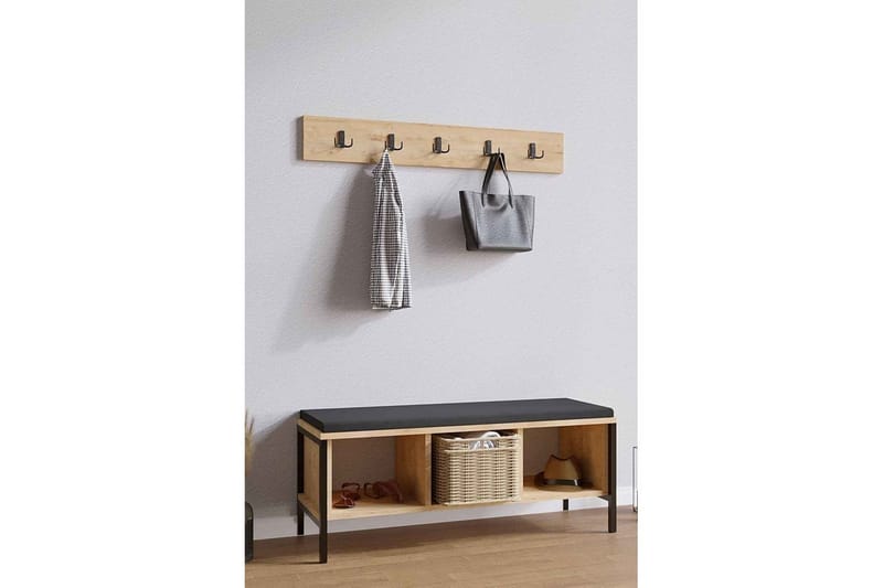 Talric Skoskap 100 cm - Natur - Oppbevaring - Skooppbevaring - Skoskap