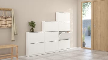 Tenor Skoskap med 2 rom 70x16x85 cm - Oppbevaring - Skooppbevaring