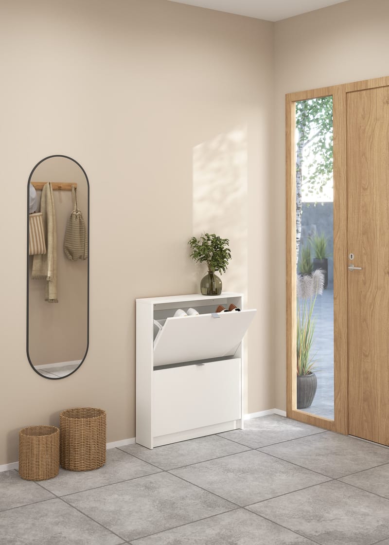 Tenor Skoskap med 2 rom 70x16x85 cm - Oppbevaring - Skooppbevaring