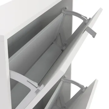 Tenor Skoskap med 2 rom 70x16x85 cm - Oppbevaring - Skooppbevaring