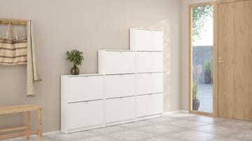 Tenor Skoskap med 2 rom 70x16x85 cm - Oppbevaring - Skooppbevaring