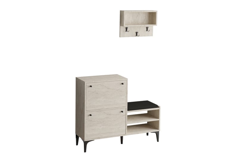 Tervate Skoskap 110 cm - Beige - Oppbevaring - Skooppbevaring - Skoskap