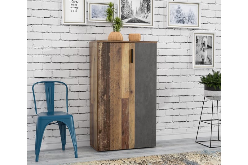 Ticketwood Skoskap 69 cm - Brun/Grå - Oppbevaring - Skooppbevaring - Skoskap