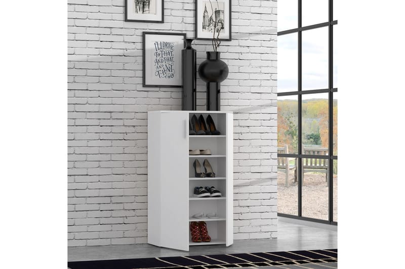 Ticketwood Skoskap 69 cm - Hvit - Oppbevaring - Skooppbevaring - Skoskap
