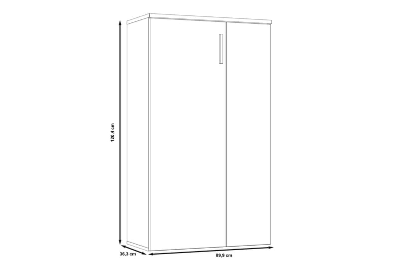 Ticketwood Skoskap 69 cm - Hvit - Oppbevaring - Skooppbevaring - Skoskap