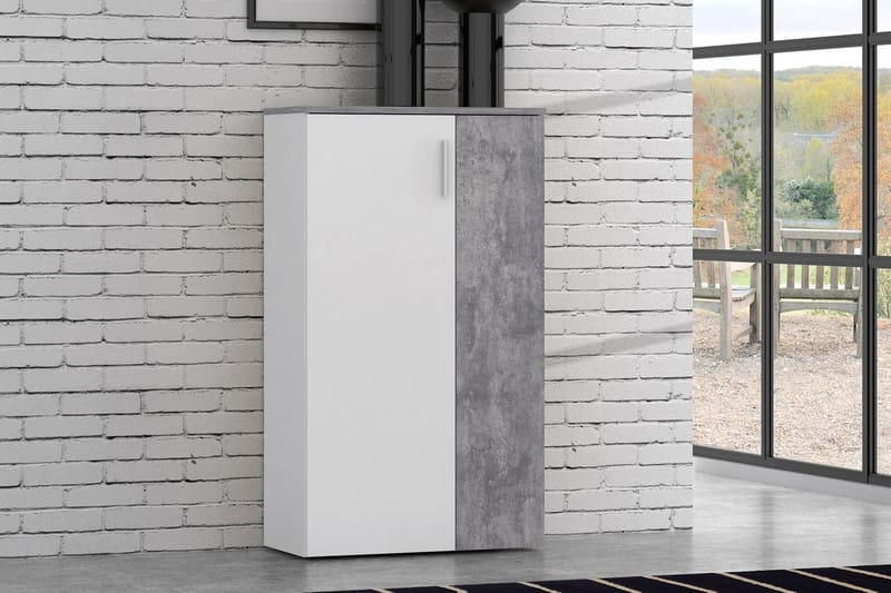 Ticketwood Skoskap 69 cm - Hvit/Grå - Oppbevaring - Skooppbevaring - Skoskap