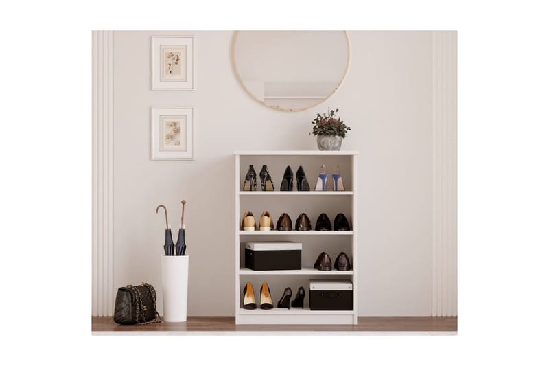 Torvenor Skoskap 70 cm - Matt Hvit - Oppbevaring - Skooppbevaring - Skoskap
