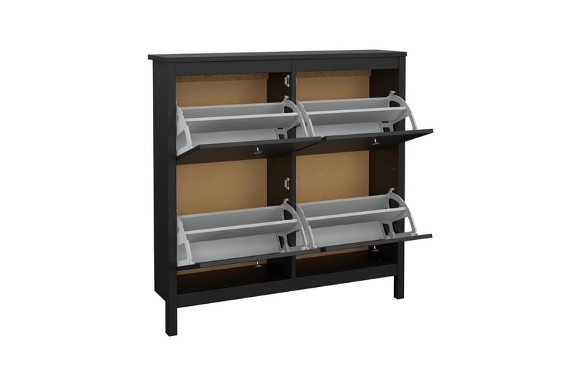 Vallvidera Skoskap 102,6 cm - Svart - Oppbevaring - Skooppbevaring