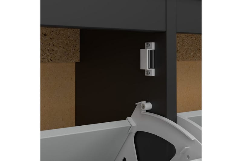 Vallvidera Skoskap 102,6 cm - Svart - Oppbevaring - Skooppbevaring