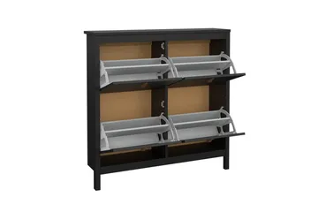 Vallvidera Skoskap 102,6 cm - Svart - Oppbevaring - Skooppbevaring