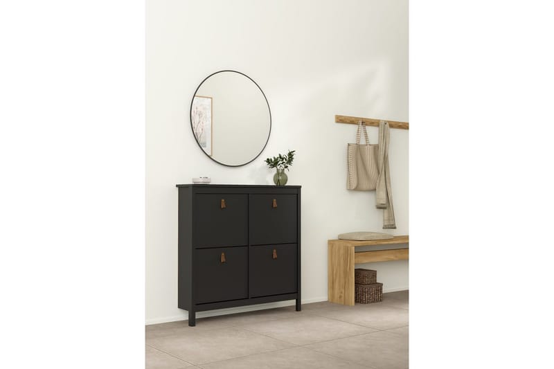 Vallvidera Skoskap 102,6 cm - Svart - Oppbevaring - Skooppbevaring - Skoskap