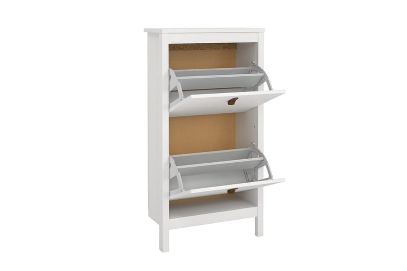 Vallvidera Skoskap 54 cm - Hvit - Oppbevaring - Skooppbevaring - Skoskap